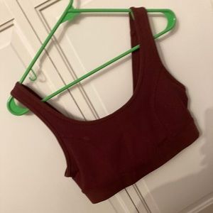 Maroon Sports Bra